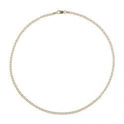 Silver Chains Rolo Chain - 45 cm - Gold Plated and Silver
