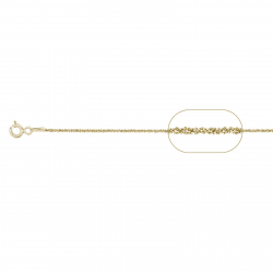 Silver Chains Margherita Chain - 42 cm - Gold Plated and Rhodium Silver and Rose Plated