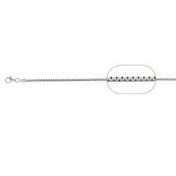 Cadena Plata Lisa Cadena Greca 1,5mm - 60cm y 80cm- 1 unidad - Plata