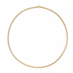 Steel Necklaces Necklace - 40 cm - 4mm - Gold Plated