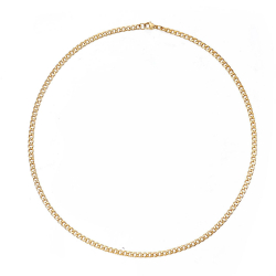 Colliers Acier Lisse Collier - 40 cm - 4 mm - Dorure Or