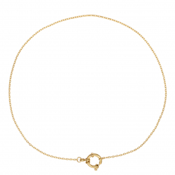 Collar Acero Liso Collar Acero - Reasa - 40 cm - Chapado Oro