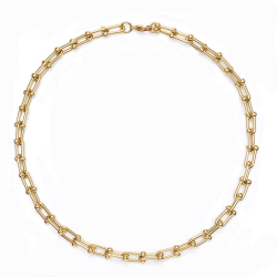 Steel Necklaces Link Necklace - 45 cm - Gold Plated