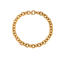 Steel Necklaces Steel Link Necklace - 38 cm - Gold Color
