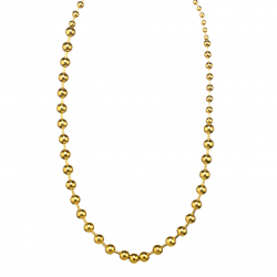Steel Necklaces Steel Necklace - Ball - 68 cm - Gold Color
