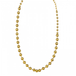 Collar Acero Liso Collar Acero - Bola - 68 cm - Color Oro