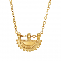 Collar Acero Liso Collar  Acero - Vintage 16*12 mm - 40+5 cm - Color Oro