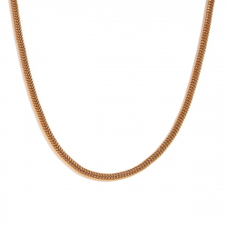 Steel Necklaces Steel Singapor Necklace - 36+5 cm, 42+5 cm, 50+5 cm - Steel and Gold Color