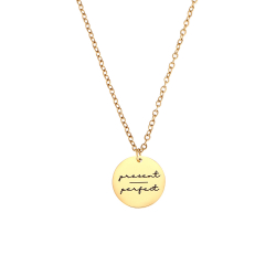 Collar Acero Liso Collar Acero - Presente Perfecto - 40+5 cm - Color Oro y Color Plata