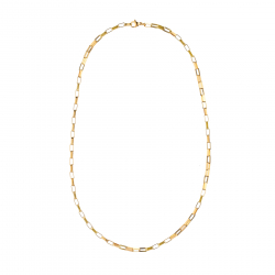 Collar Acero Liso Box Chain Acero - 48 cm - Color Oro