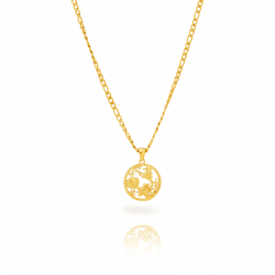Halsketten Glattes Edelstahl Edelstahlkette – Meerestiere – 20 cm – 40 + 5 cm – Gold und Silber