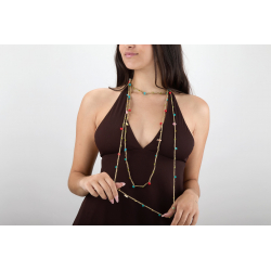 Steel Necklaces Steel Necklace – Sea Figures – Double – 260 cm – Gold Color
