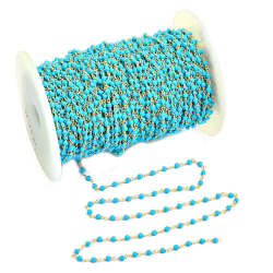 Chaînes Argent Minéral Chaîne Chapelet Turquoise