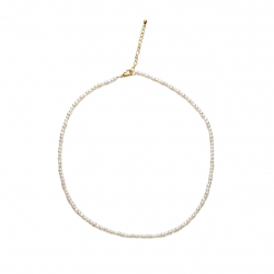 Steel Stones Necklaces Cultured Pearl Necklace - AAA+ quality - 38+5 cm - Gold color