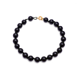 Colliers Bronze Lisse Collier Résine - Perles 15mm - 45cm - Couleur Or