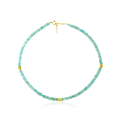 Collar Bronce Mineral Collar Bronce - Mineral 6 mm - 38+4 cm - Color Oro