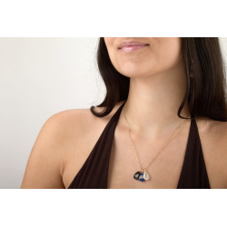 Collar Bronce Mineral Collar Mineral - Lágrima - 42+5cm - Bañado Oro