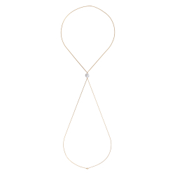 Steel Stone Body Chain Steel Body Chain - Pearl 14mm - Gold Plated