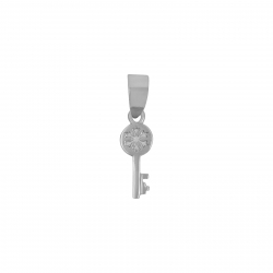 Colgante Plata Lisa Colgante llave 14 mm