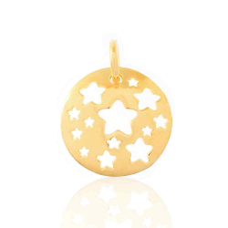 Silver Pendants Pendant - Star Circle 15mm