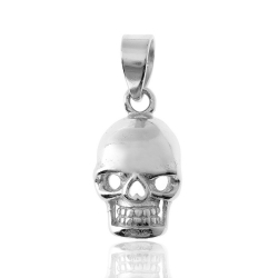 Pendentifs Argent Lisse Pendentif Argent Sterling 925 - Tête de mort 13x8 mm