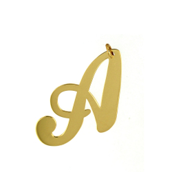 Silver Pendants Pendant - Letter- 24mm