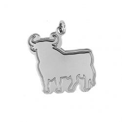 Silver Pendants Pendant - Bull 17*18mm