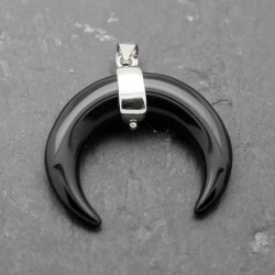 Silver Stone Pendants Pendant Mineral - Horn 30*28mm