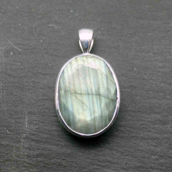 Silver Stone Pendants Mineral Pendant - 22*30mm