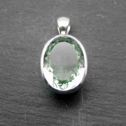 Silver Stone Pendants Pendant Mineral - 20*25mm