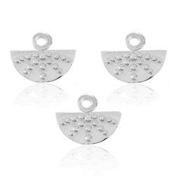 Charms Argent Lisse Charm - Éventail 10x5 mm