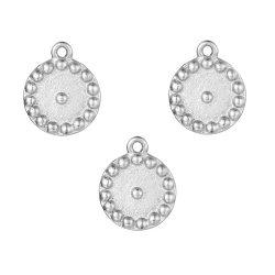 Charms Argent Lisse Charm - Cercle 8 mm