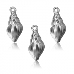 Silver Charms Charm - Shell 9*5mm