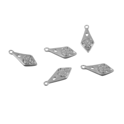 Charms Argent Lisse Charm - Cravate 12x5 mm