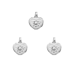 Silver Charms Charm - Heart 5*5mm