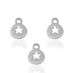 Charms Argent Lisse Charm - Étoile 5 mm