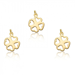 Silver Charms Charm - Clover 10*10mm