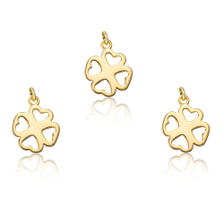 Silver Charms Charm - Clover 10*10mm