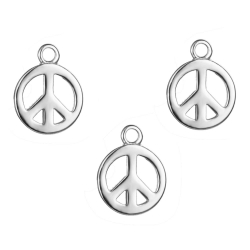 Silver Charms Charm - Peace 8mm