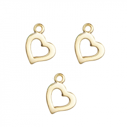 Silver Charms Charm - Heart 7mm