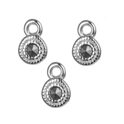 Charm Plata Lisa Charm - Circulo 4mm