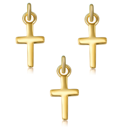 Charm Plata Lisa Charm - Cruz 8*5mm