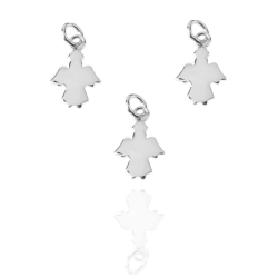 Charms Argent Lisse Charm - Ange 8x10 mm