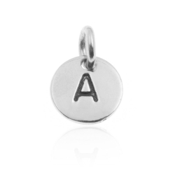 Charm Glattes Silber Charm Silber - Buchstabe 8 mm