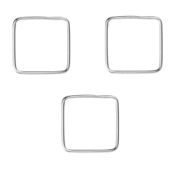 Charms Argent Lisse Charm Argent - Carré 13x13 mm