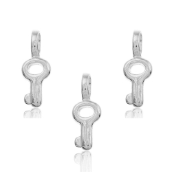 Silver Charms Silver Charm - Key 8mm