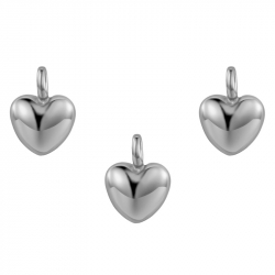 Silver Charms Silver Charm - Heart 8*8mm