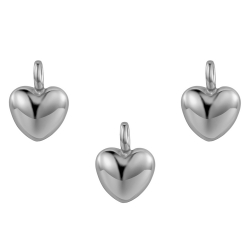 Charm Plata Lisa Charm Plata - Corazon 8*8mm