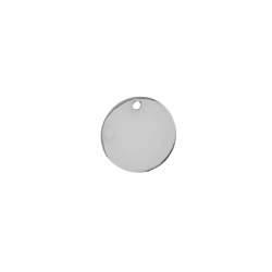 Silver Charms Charm - Circle 12mm