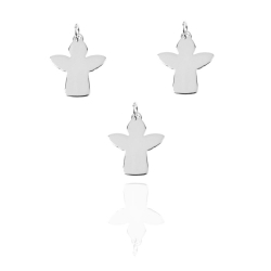 Charm Glattes Silber Charm Silber - Engel 5 Einh.